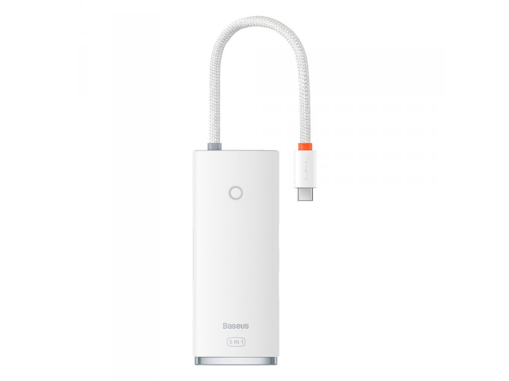 Lite Series adaptér HUB USB Type C - HDMI / 4x USB 3.0 20cm bílý (WKQX040002)