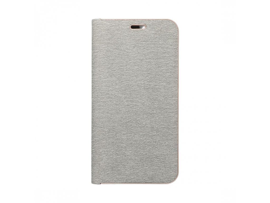 Pouzdro LUNA Book Gold pro Xiaomi Redmi 13C - stříbrné