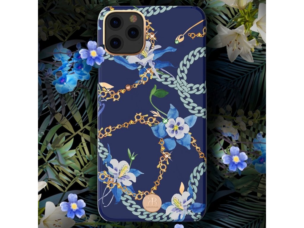 Luxury Series pouzdro zdobené krystaly Swarovski iPhone 11 Pro růžové