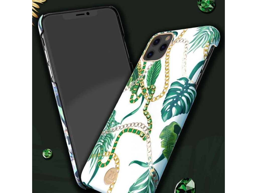 Luxury Series pouzdro zdobené krystaly Swarovski iPhone 11 Pro růžové