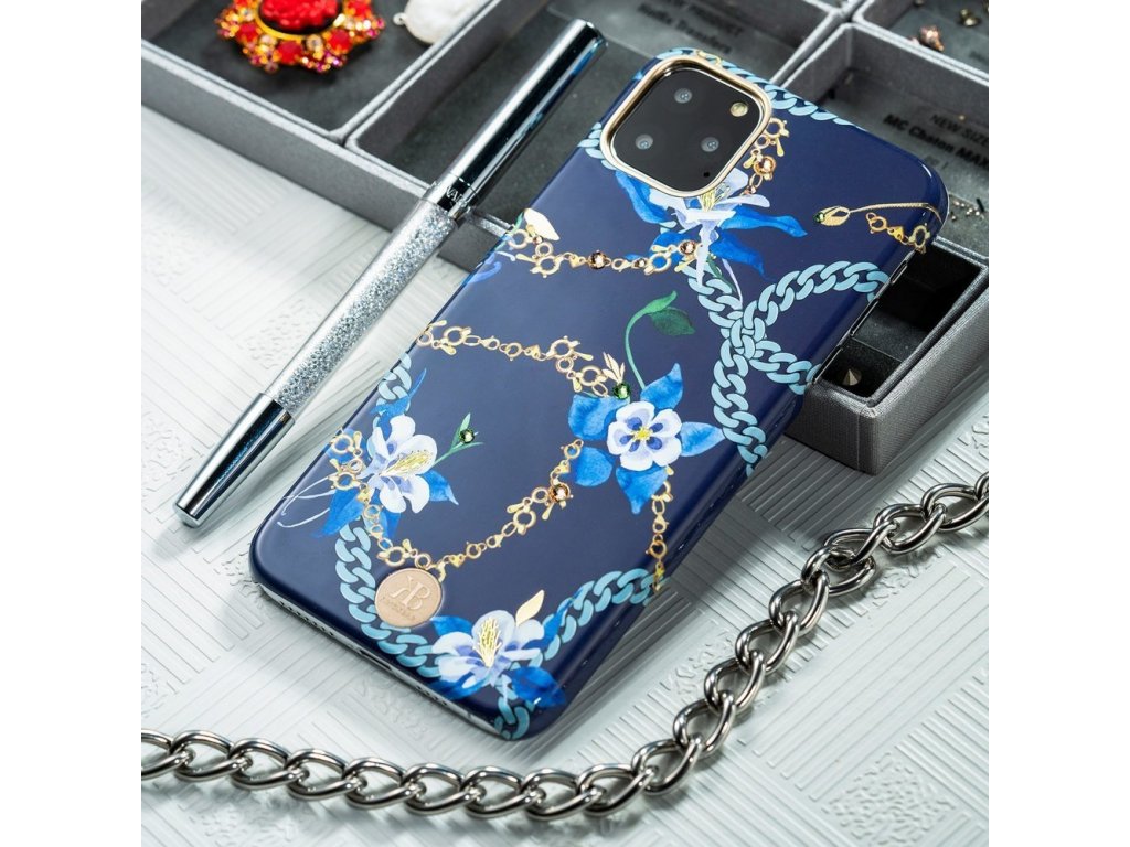 Luxury Series pouzdro zdobené krystaly Swarovski iPhone 11 Pro růžové