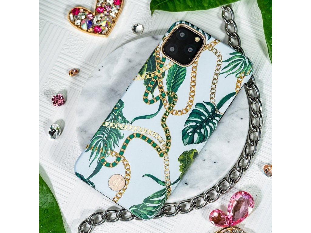 Luxury Series pouzdro zdobené krystaly Swarovski iPhone 11 Pro růžové