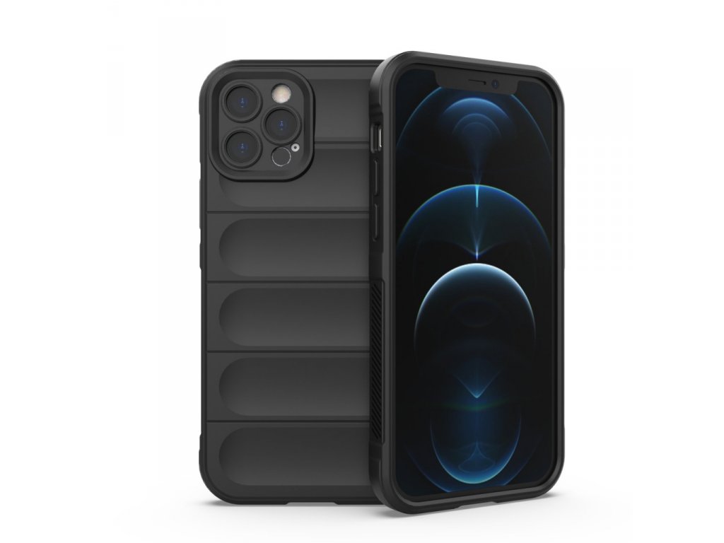 Magic Shield zadní kryt pro iPhone 12 Pro flexibilní pancéřovaný černý