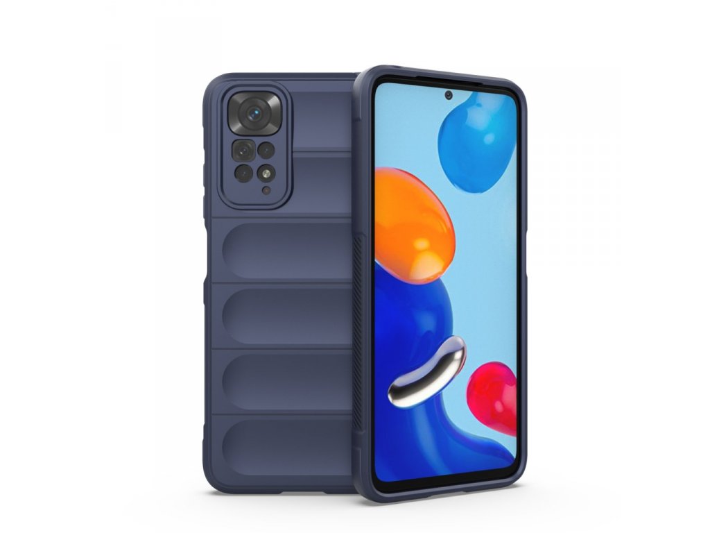 Magic Shield zadní kryt pro Xiaomi Redmi Note 11 flexibilní pancéřový tmavě modrý