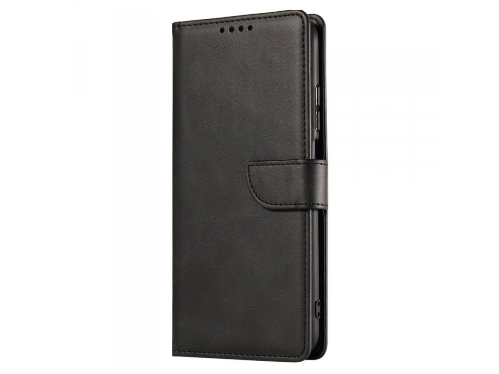 Magnetické elegantní pouzdro s flipovým krytem a funkcí stojánku pro Xiaomi Redmi Note 10 5G / Poco M3 Pro - černé