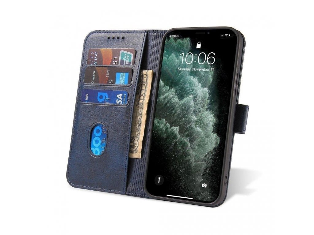 Magnetové pouzdro elegantní pouzdro s flipovým krytem a funkcí stojánku Samsung Galaxy A32 4G modré