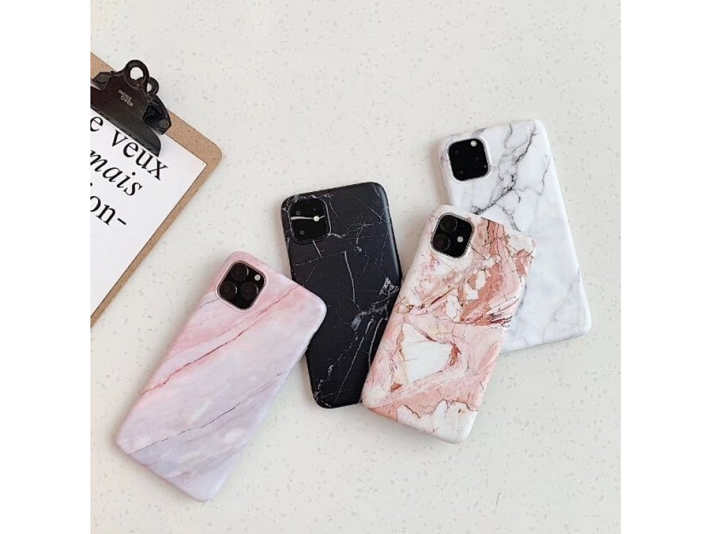 Marble gelové mramorované pouzdro iPhone 11 černé