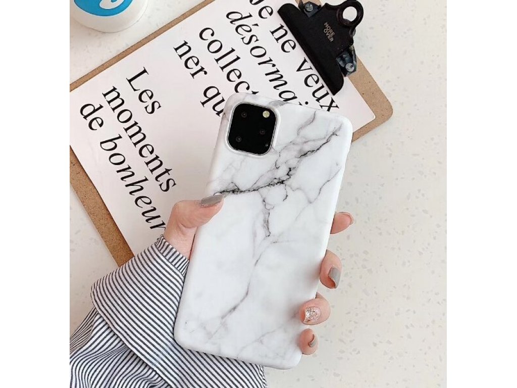 Marble gelové pouzdro mramor Huawei P30 Lite růžové