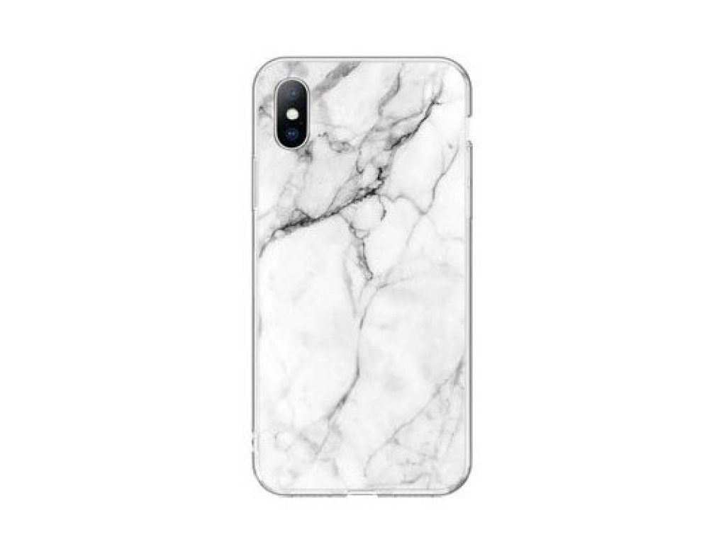 Marble gelové pouzdro mramor iPhone 8 / iPhone 7 bílé