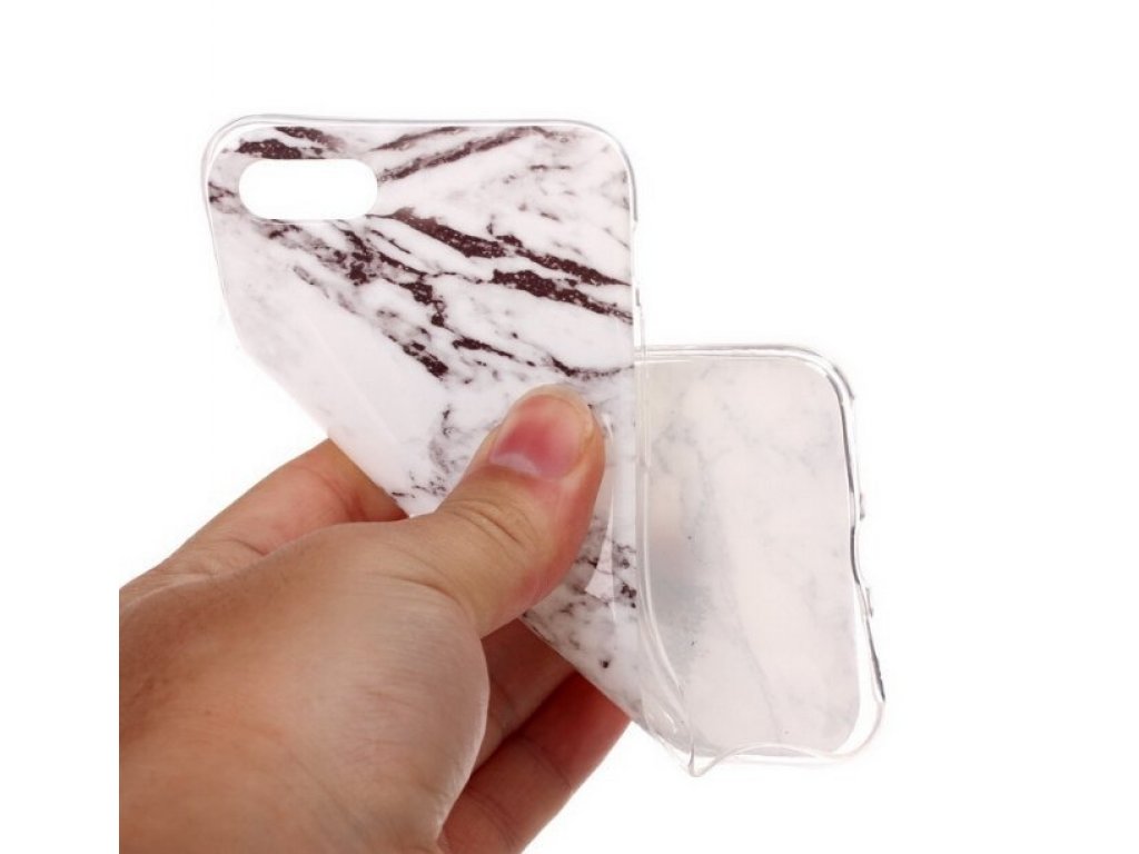 Marble gelové pouzdro mramor Samsung Galaxy A70 bílé