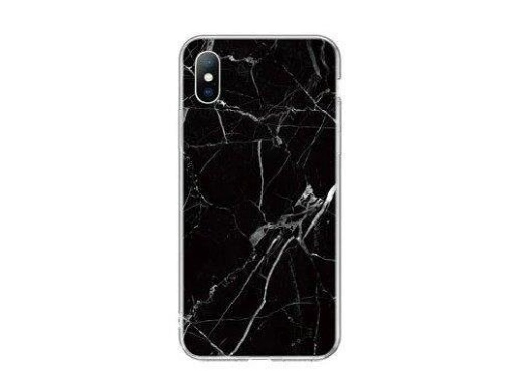 Marble gelové pouzdro mramorované Samsung Galaxy A21S černé