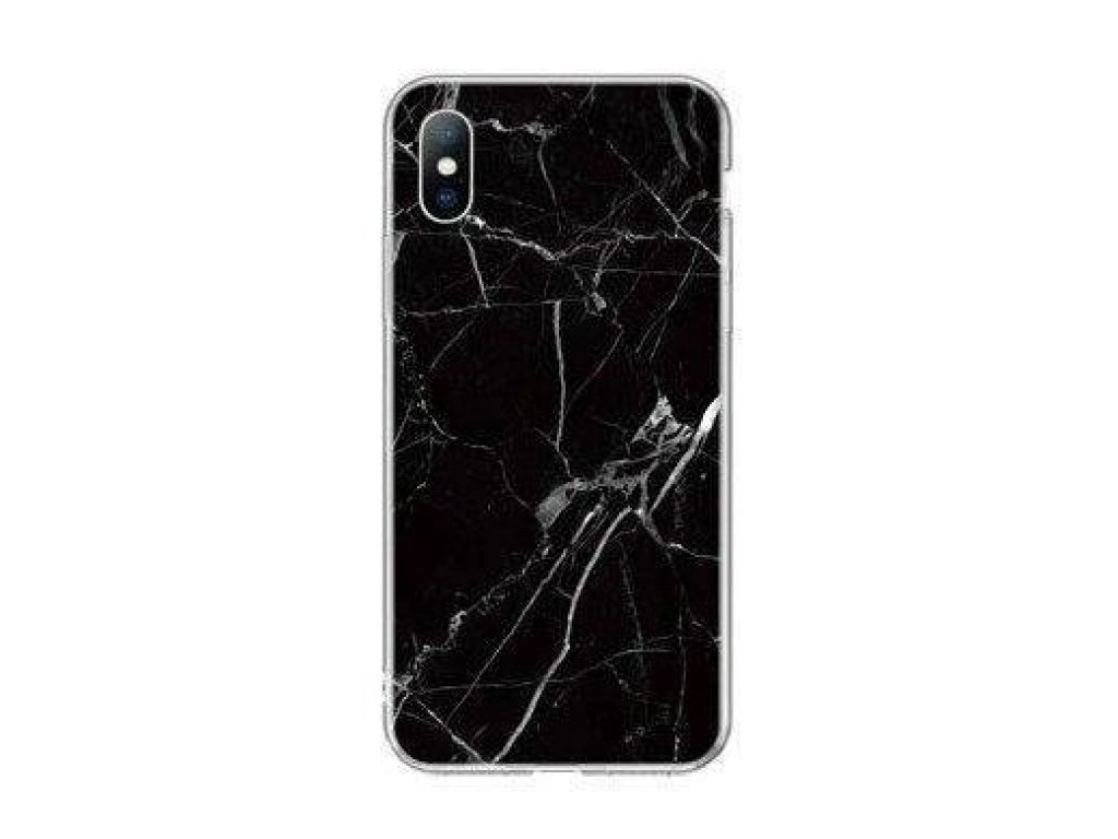 Marble gelové pouzdro mramorované Xiaomi Redmi 10X 4G / Xiaomi Redmi Note 9 černé