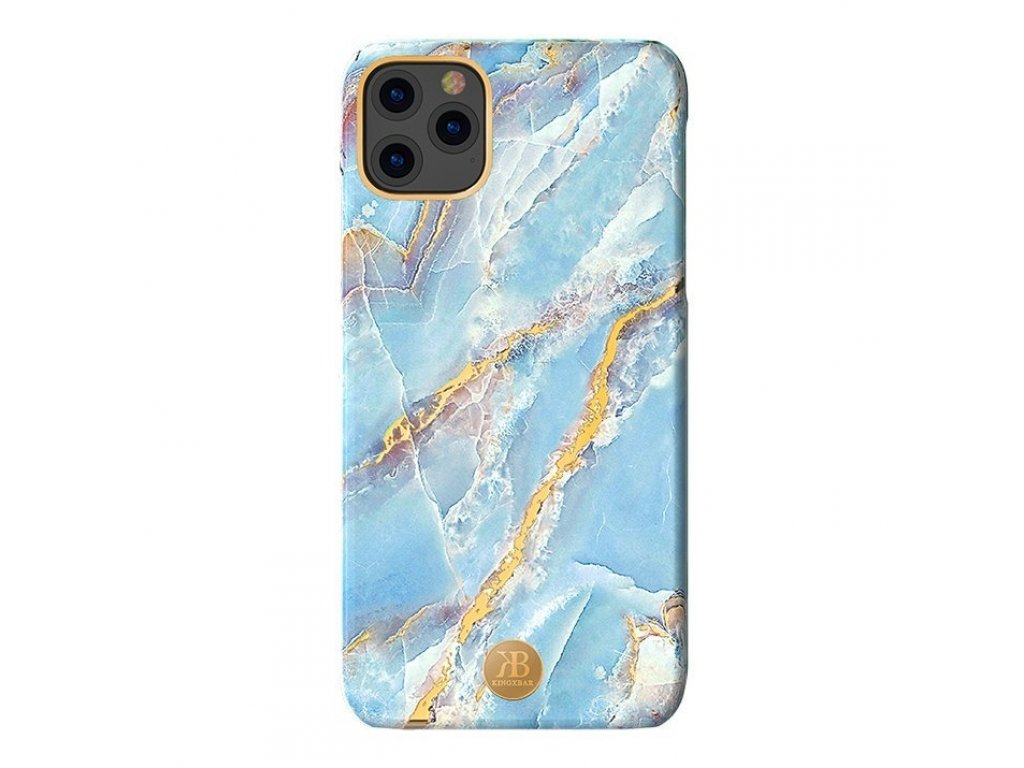 Marble Series elegantní pouzdro s mramorovým potiskem iPhone 11 Pro Max modré