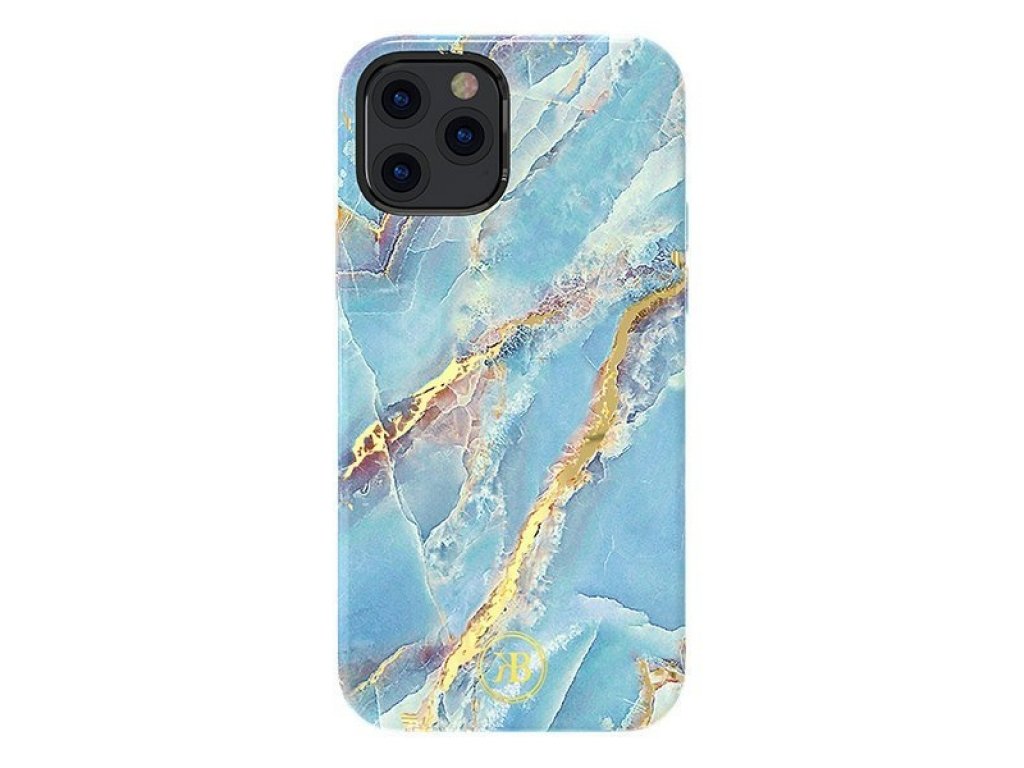 Marble Series elegantní pouzdro s potiskem mramor iPhone 12 Mini modré