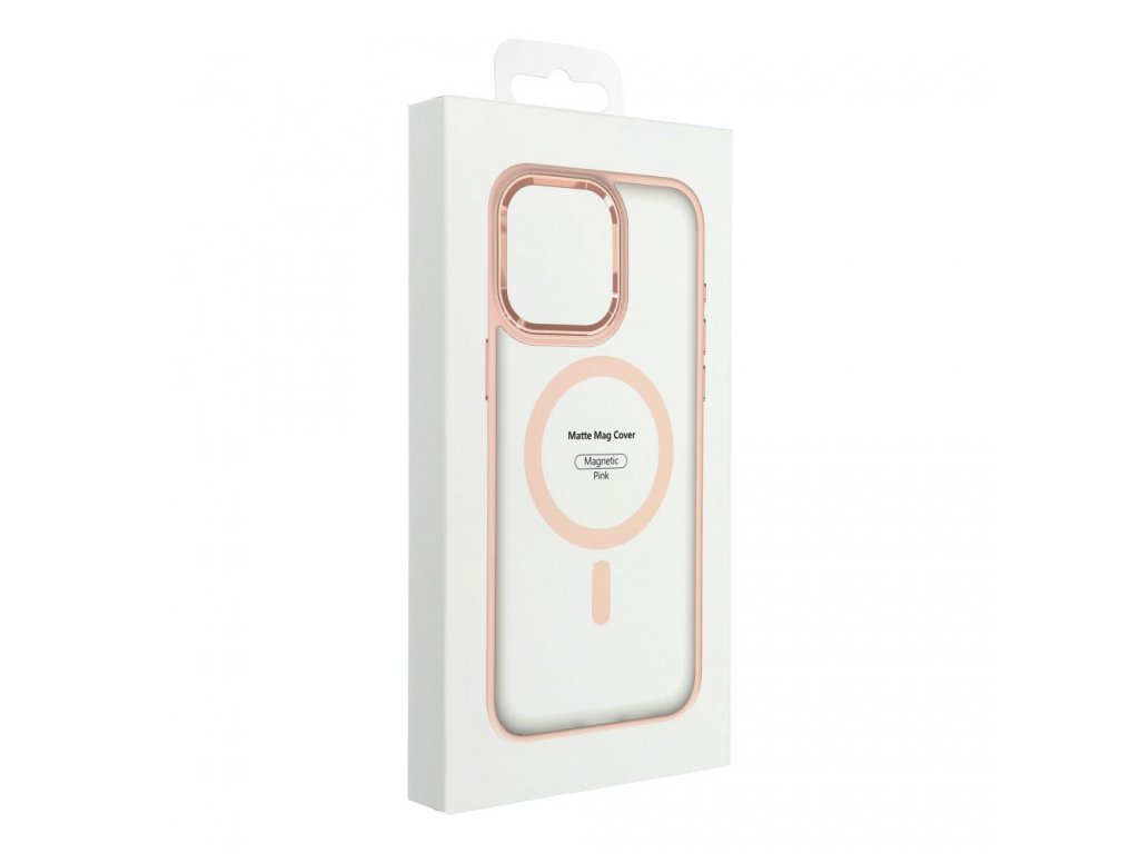 Matte Mag Cover case compatible with MagSafe for IPHONE 12 PRO MAX pink