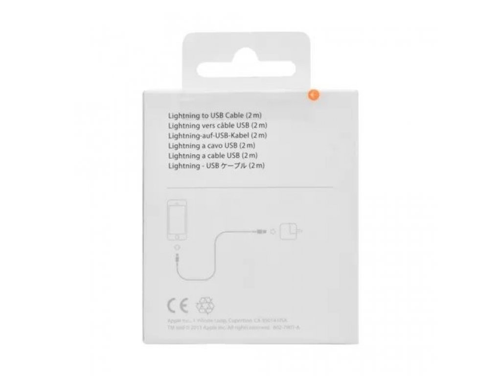 MD819 iPhone 5 Lightning Datový Kabel White (EU Blister)