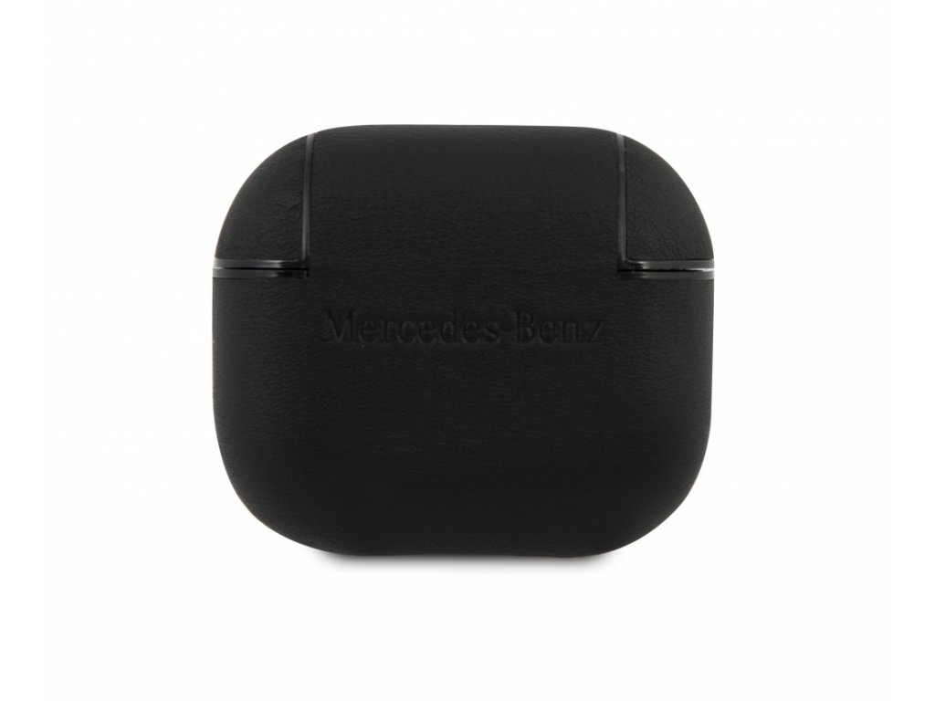 Mercedes Kožené Pouzdro pro AirPods 3 Black