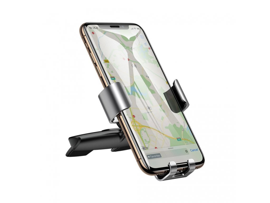 Metal Age Gravity Car Mount kovový gravitační držák do auta na slot CD stříbrný (SUYL-J0S)