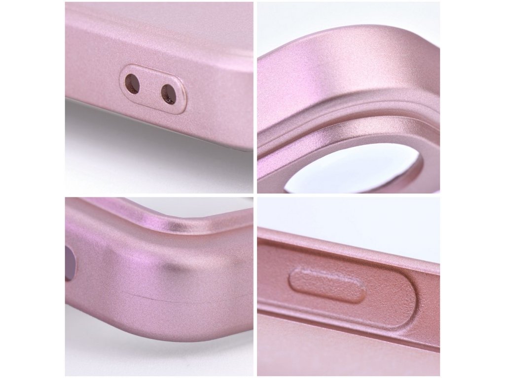 Pouzdro METALLIC pro IPHONE 15 - růžové