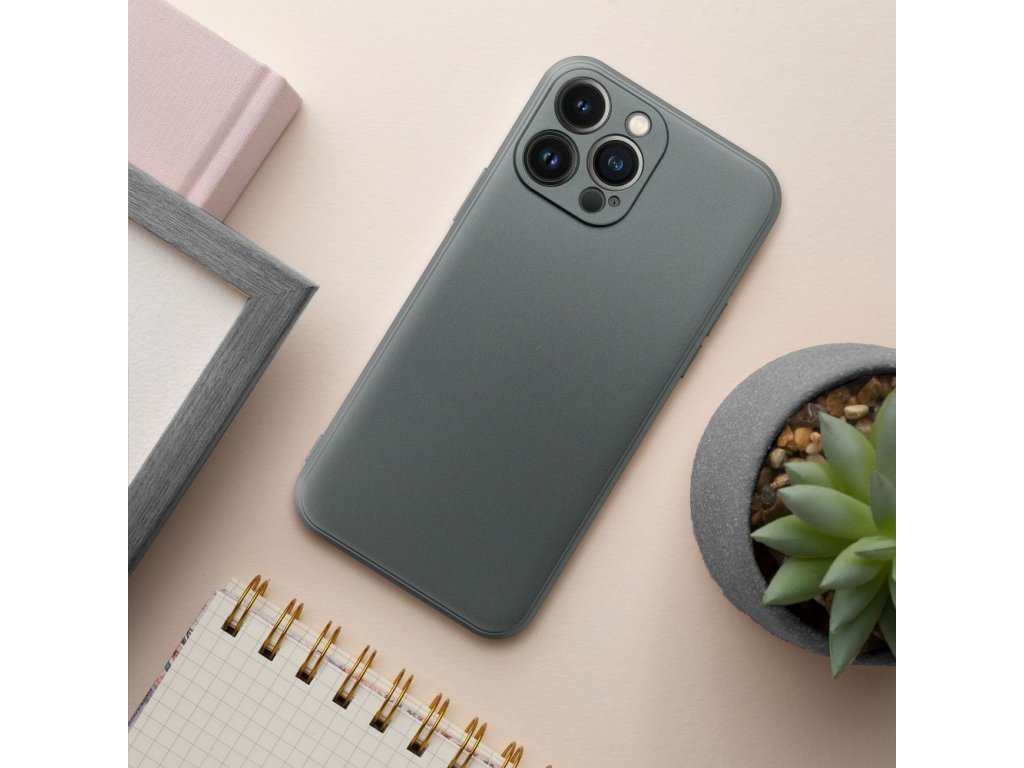 METALLIC Case for IPHONE 15 PLUS grey