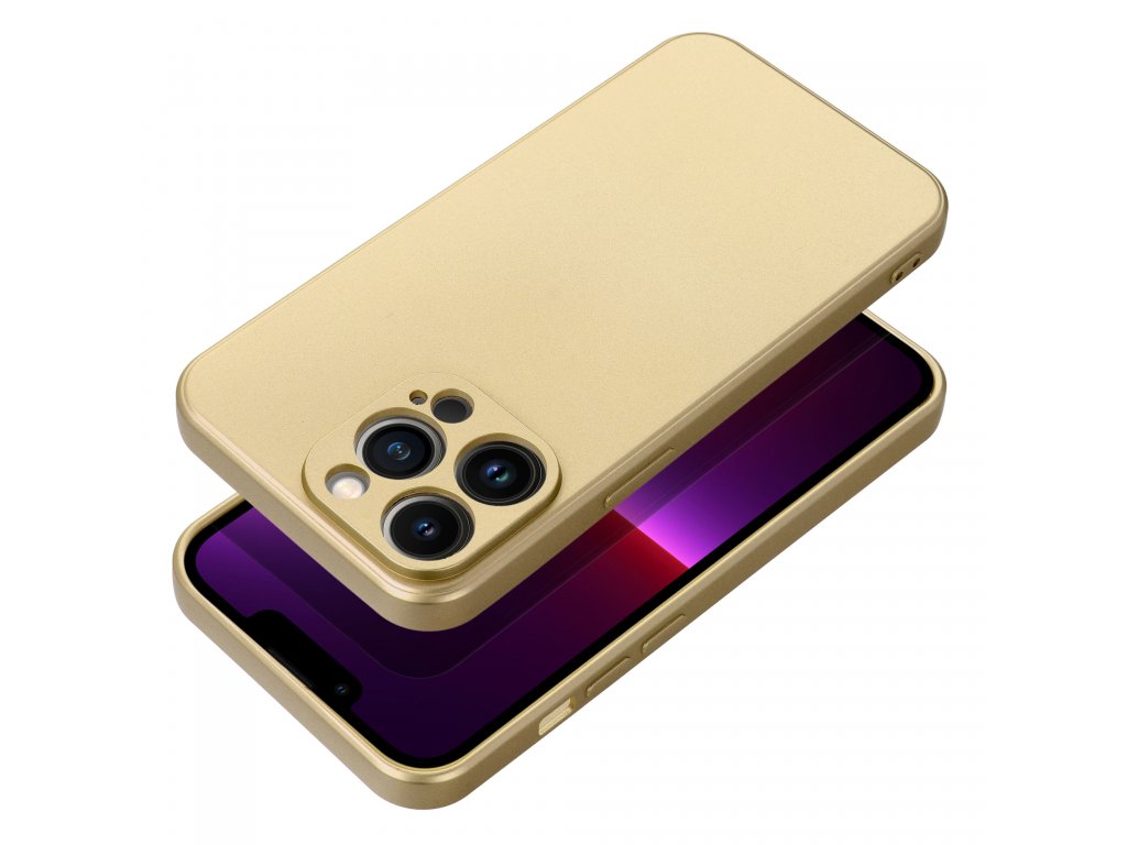 METALLIC Case for IPHONE 15 PLUS PLUS gold