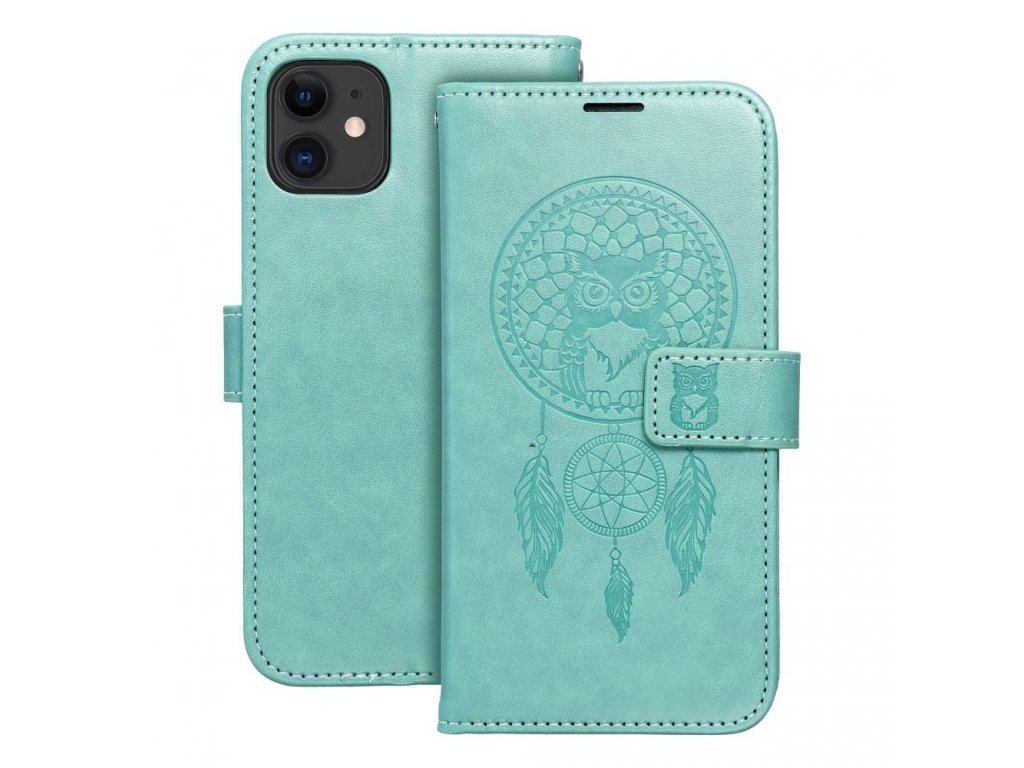 Pouzdro typu kniha pro iPHONE 11 - dreamcatcher zelené