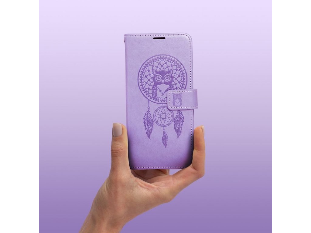 Pouzdro typu kniha pro IPHONE 11 - dreamcatcher fialové