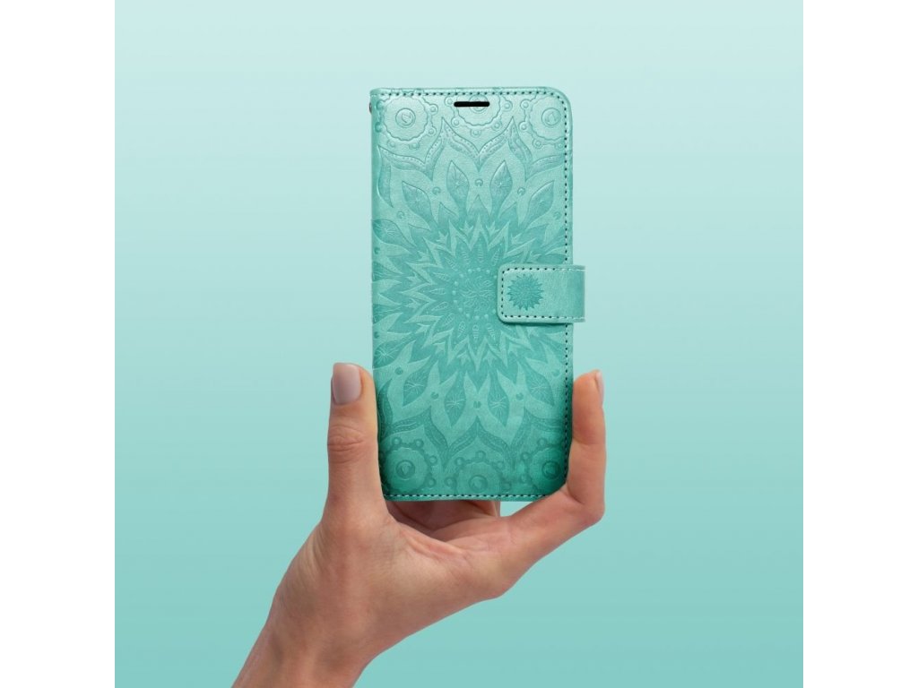 Pouzdro typu kniha pro iPHONE 11 - mandala zelené