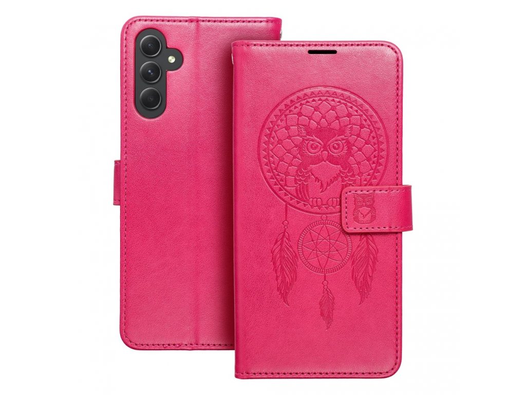 Pouzdro MEZZO Book pro SAMSUNG A14 4G / A14 5G - dreamcatcher magenta