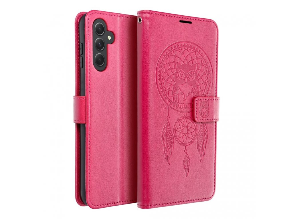 Pouzdro MEZZO Book pro SAMSUNG A14 4G / A14 5G - dreamcatcher magenta