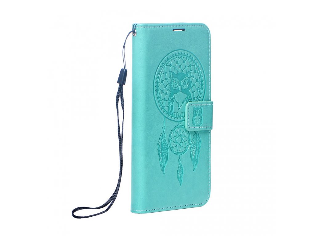 MEZZO Pouzdro typu kniha pro SAMSUNG A14 4G - dreamcatcher zelené