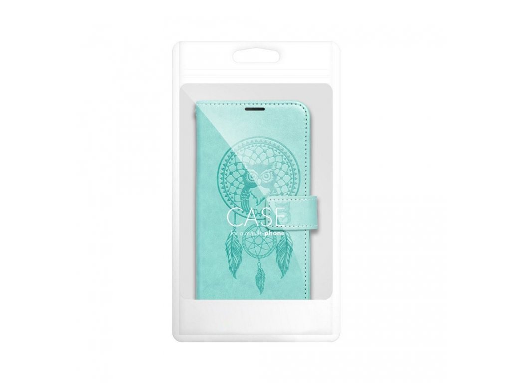 MEZZO Pouzdro typu kniha pro SAMSUNG A14 4G - dreamcatcher zelené