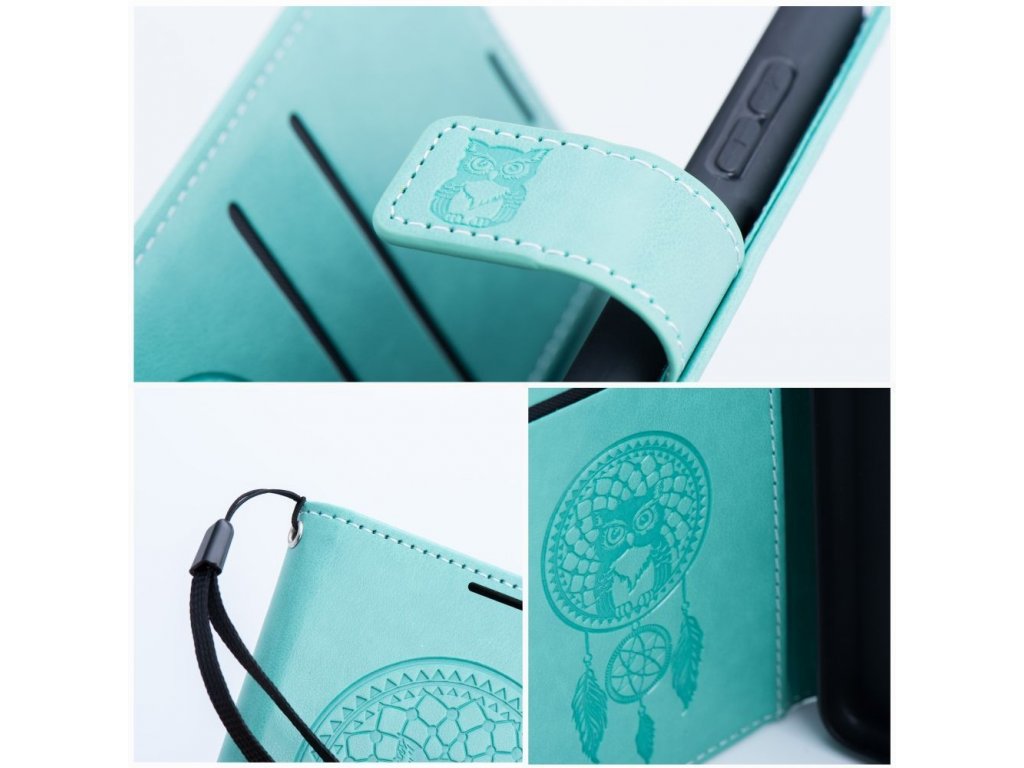 Pouzdro MEZZO Book pro XIAOMI Redmi 12 4G - dreamcatcher zelené