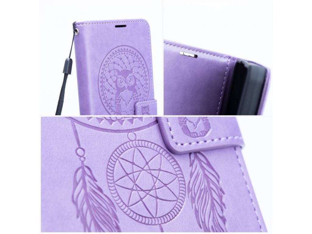 Pouzdro MEZZO Book pro XIAOMI Redmi 12C dreamcatcher fialové