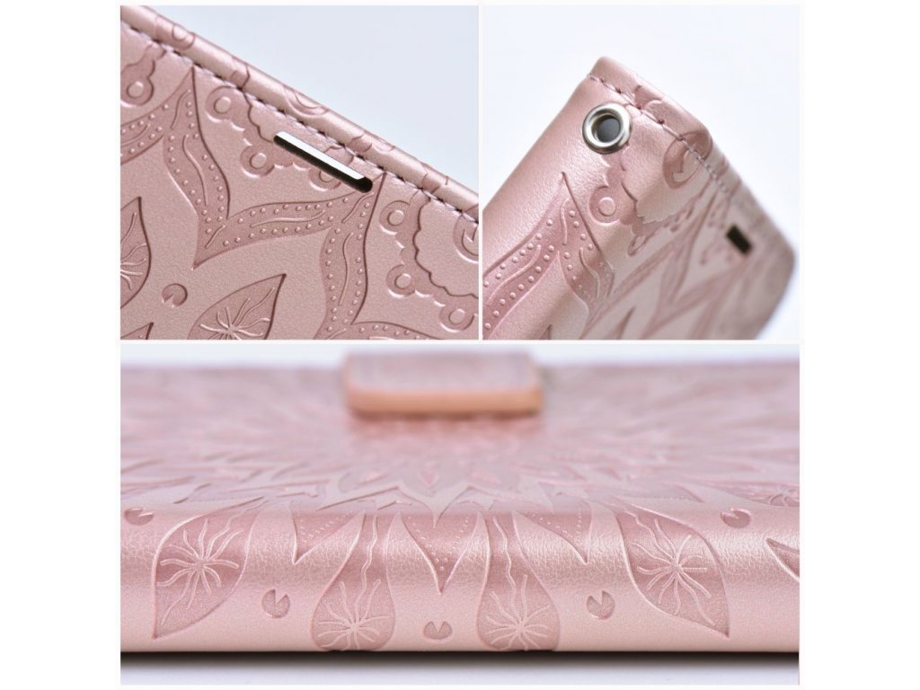 Pouzdro MEZZO Book pro XIAOMI Redmi 12C mandala rose gold