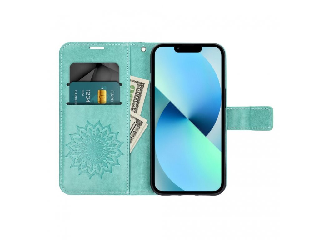 MEZZO flipové pouzdro pro XIAOMI Redmi NOTE 12 4G mandala zelené