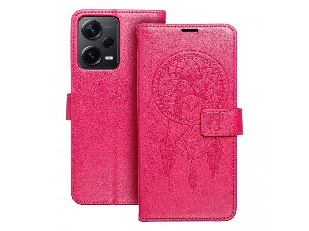 Knížkové pouzdro MEZZO pro XIAOMI Redmi NOTE 12 PRO Plus 5G dreamcatcher magenta