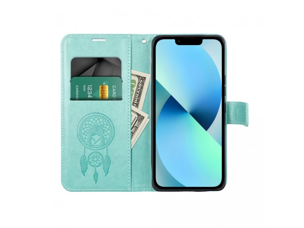 Pouzdro MEZZO Book pro XIAOMI Redmi NOTE 12S - dreamcatcher zelené