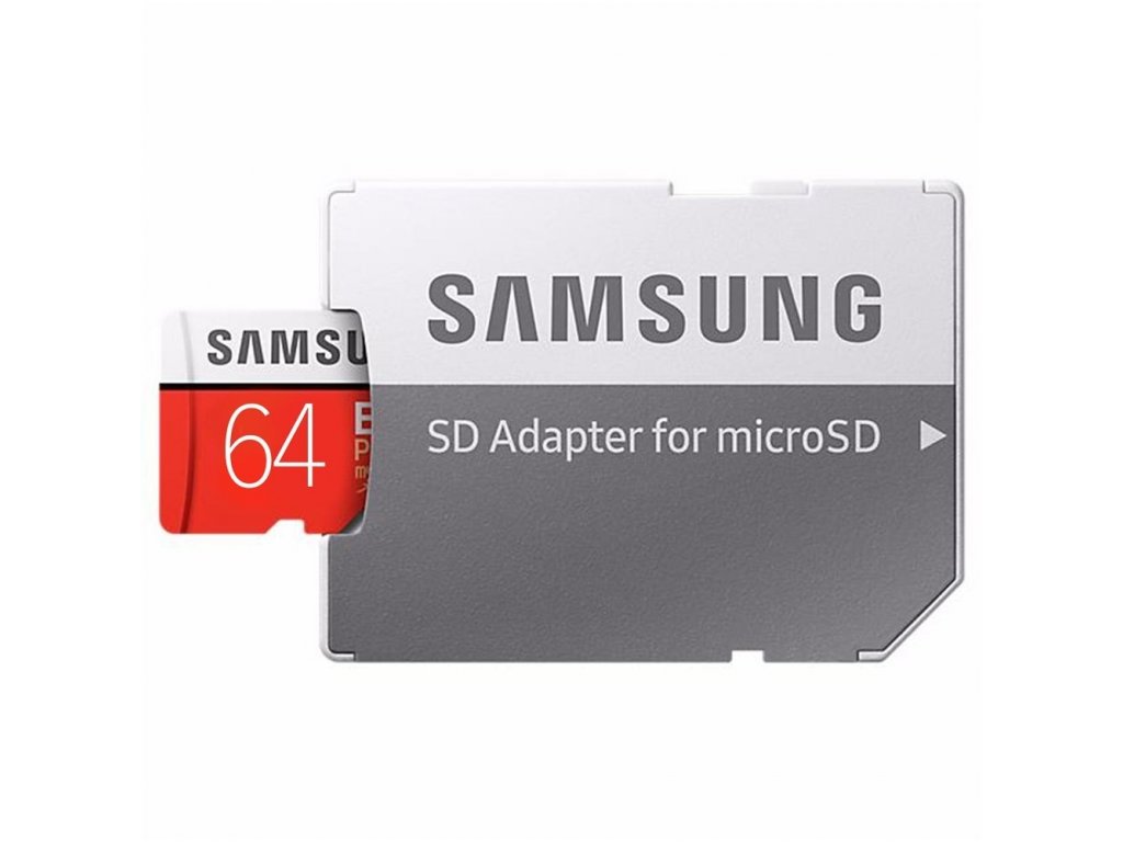 MicroSDXC EVO Plus paměťová karta micro SD 64 GB s adaptérem SD Class 10 MB-MC64GA/EU