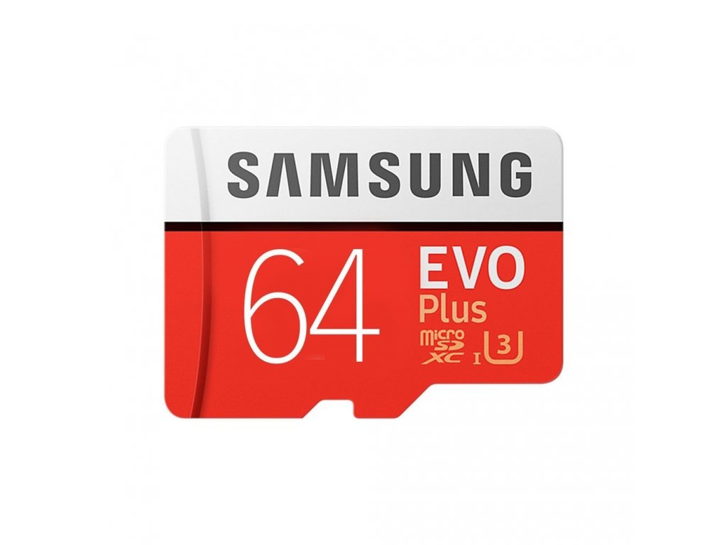 MicroSDXC EVO Plus paměťová karta micro SD 64 GB s adaptérem SD Class 10 MB-MC64GA/EU