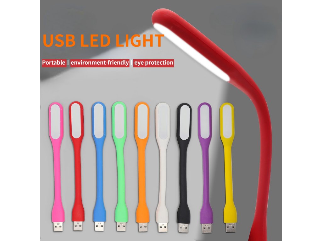 Mini LED lampa USB - černá