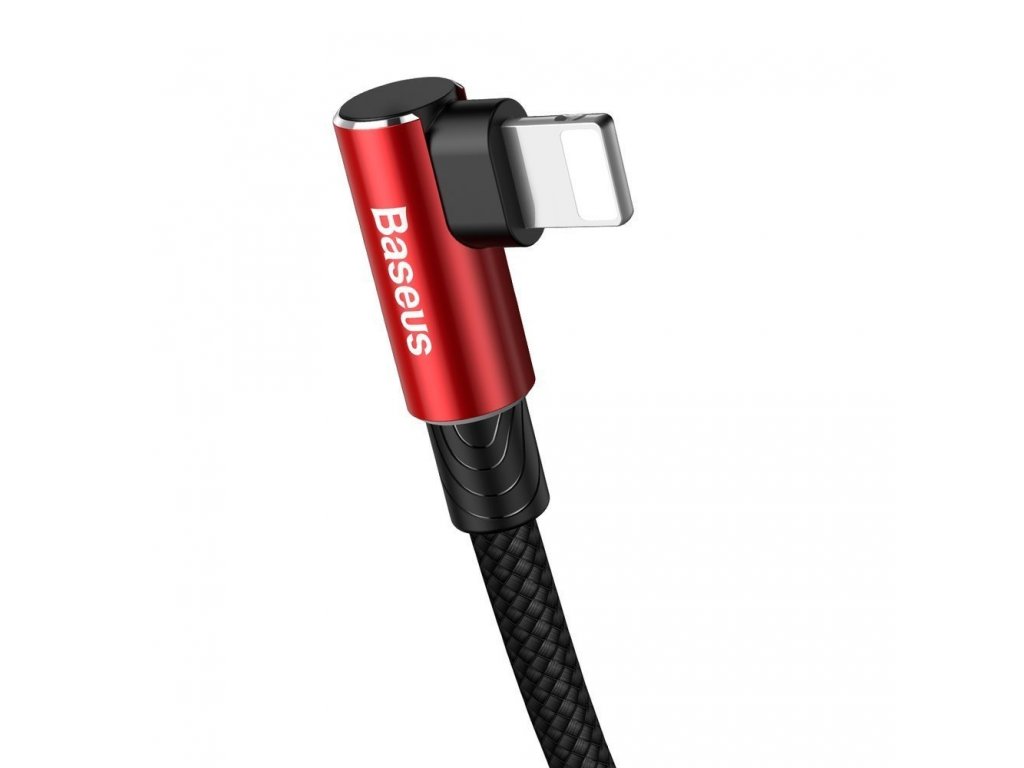 MVP Elbow úhlový kabel s boční zástrčkou USB Typ C Power Delivery / Lightning 1m 18W 3.5A červený (CATLMVP-A09)