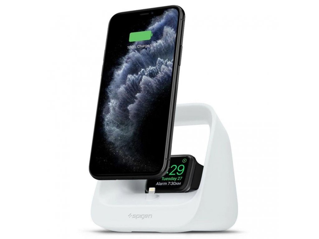 Nabíjecí podstavec S316 2v1 iPhone & iWatch bílý