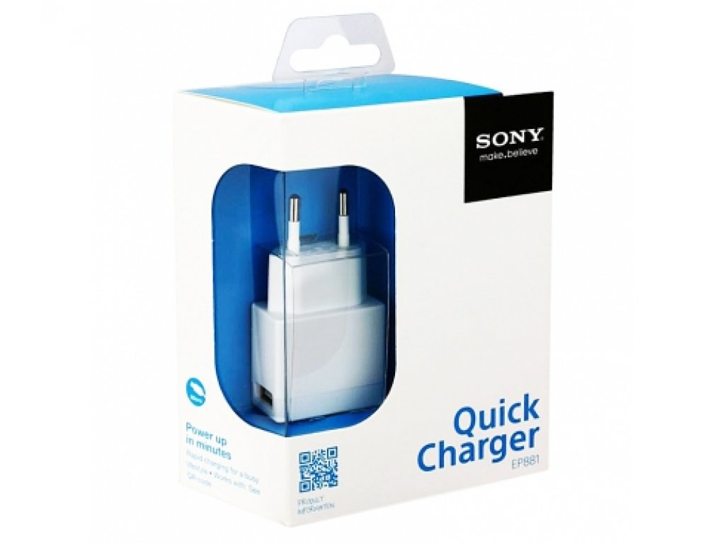 Nabíječka SONY quick charger - bílá