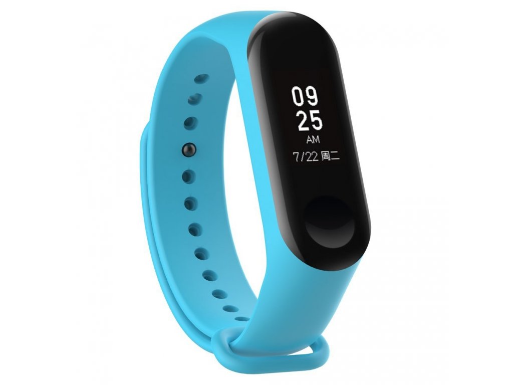 Náhradní silikonový pásek pro Xiaomi Mi Band 4 / Mi Band 3 modrý