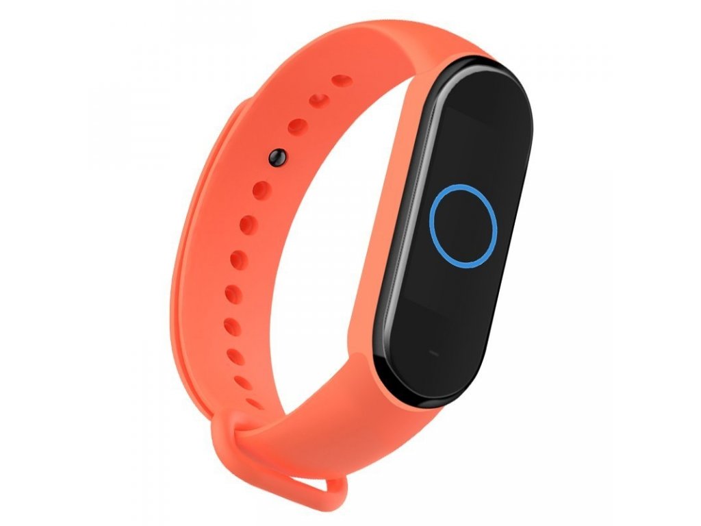 Náhradní silikonový pásek pro Xiaomi Mi Band 5 oranžový