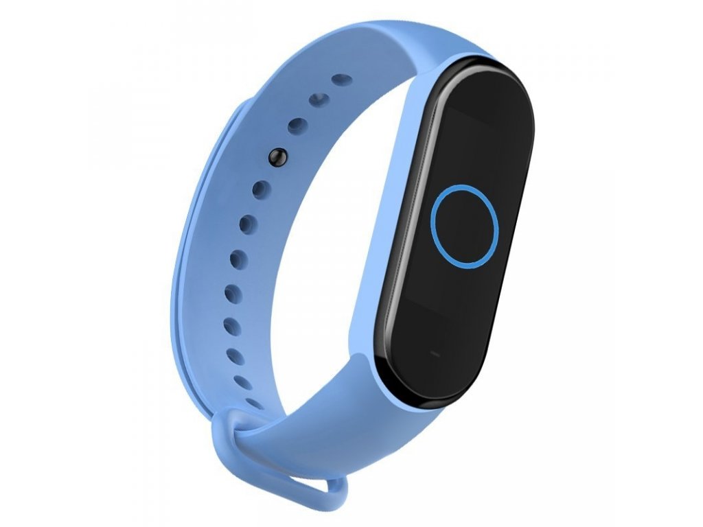 Náhradní silikonový pásek pro Xiaomi Mi Band 5 světle modrý