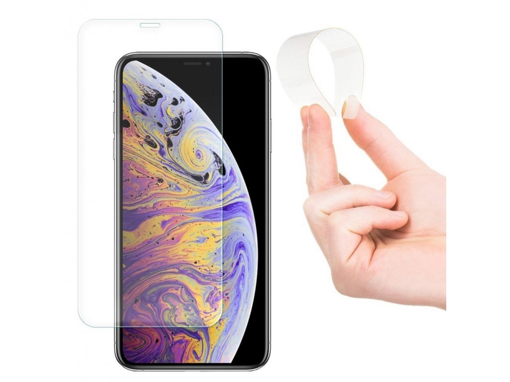 Nano Flexi hybridní elastická fólie/tvrzené sklo iPhone 12 Pro Max