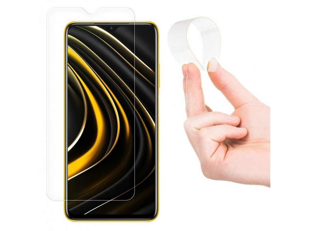 Nano Flexi hybridní elastická skleněná fólie Xiaomi Poco M3