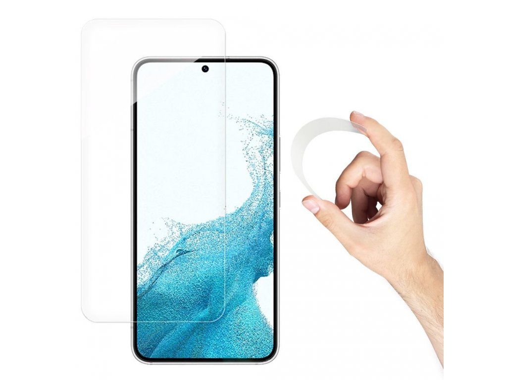 Nano Flexi hybridní flexibilní skleněná fólie tvrzené sklo pro Samsung Galaxy S22 Plus